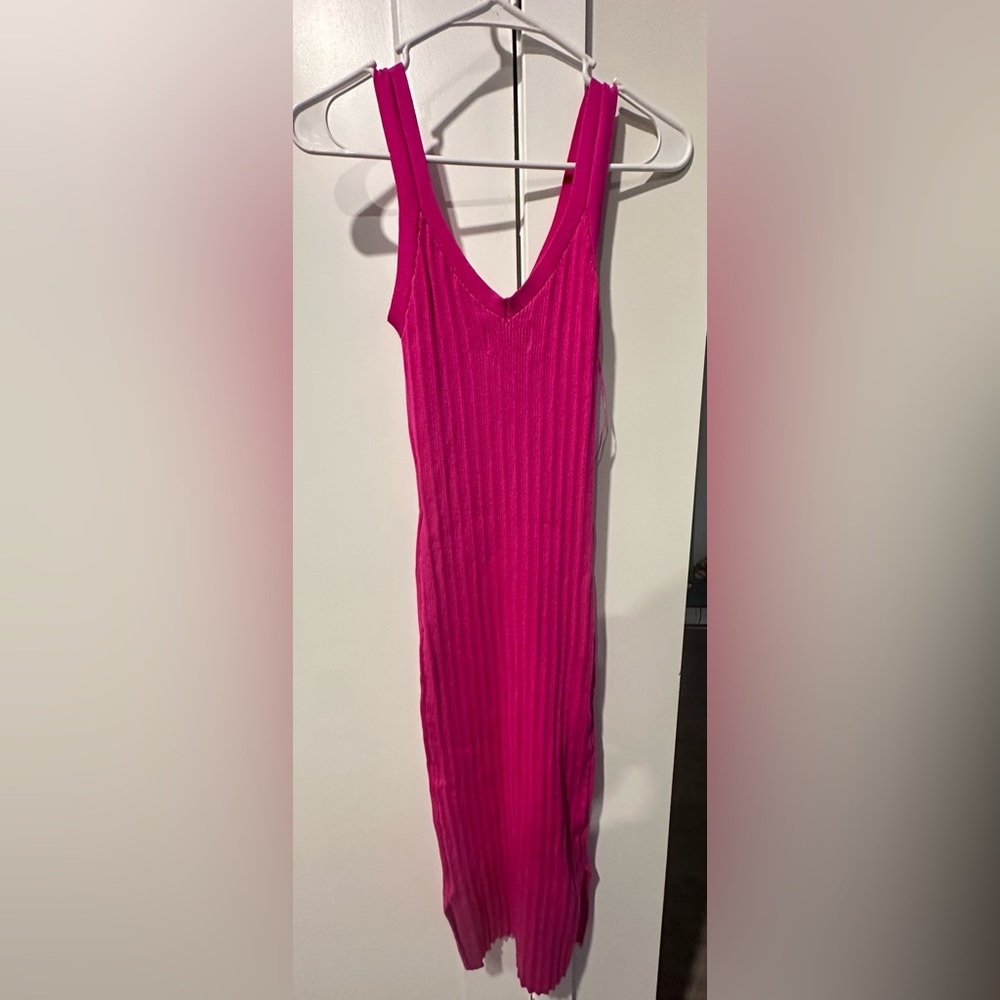 Strapless Knit sweater dress
